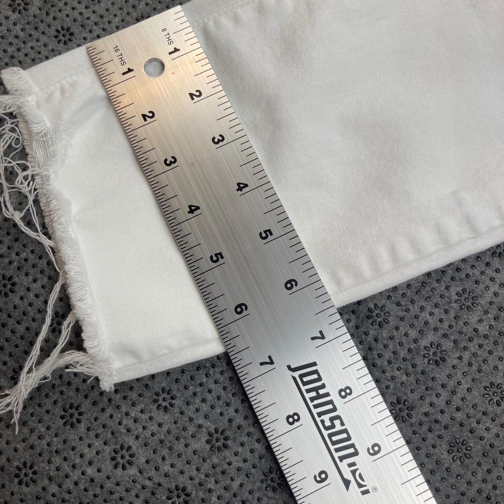 PAIGE High-Rise White Straight-Leg Jeans with Frayed Hem - Picture 6 of 11